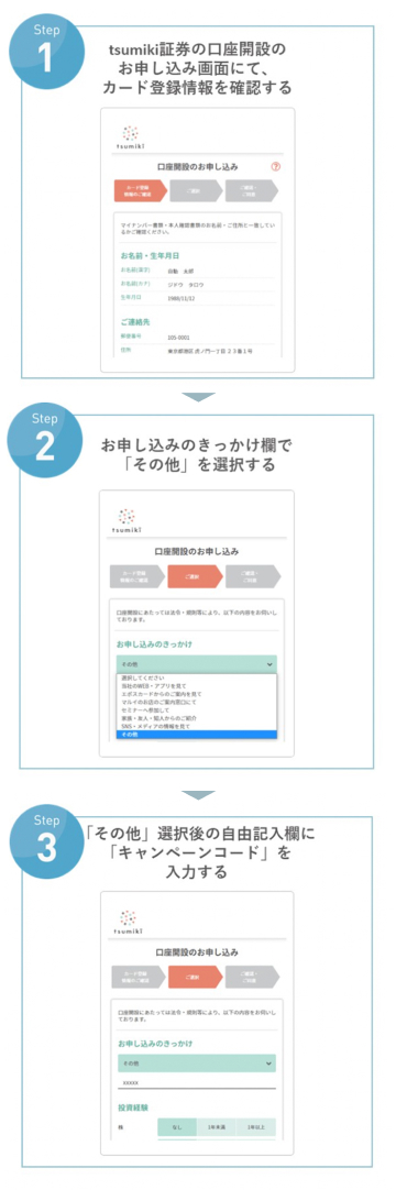 申込の流れ