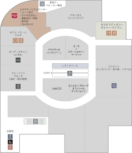 有楽町マルイ8F エポスカードカウンター